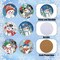 Coaster with Holder, Snowman Diamond Painting Art Coasters Kit, DIY Drink Coasters with Cork Base Diamond Art Painting Coasters Kit for Adults Kids Beginners